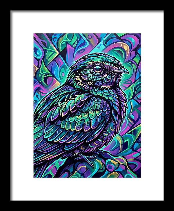 Nightjar In Vibrant Colors