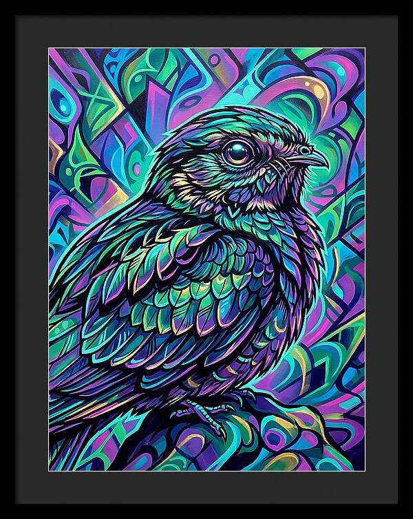 Nightjar In Vibrant Colors