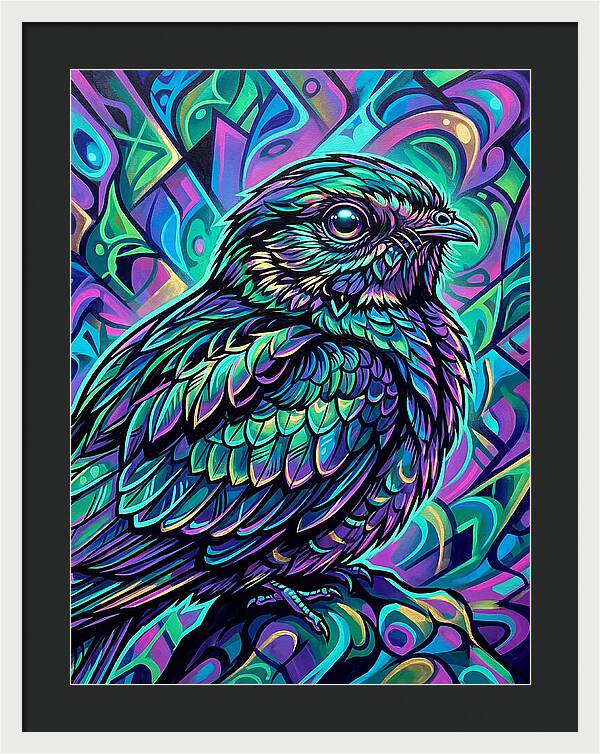 Nightjar In Vibrant Colors