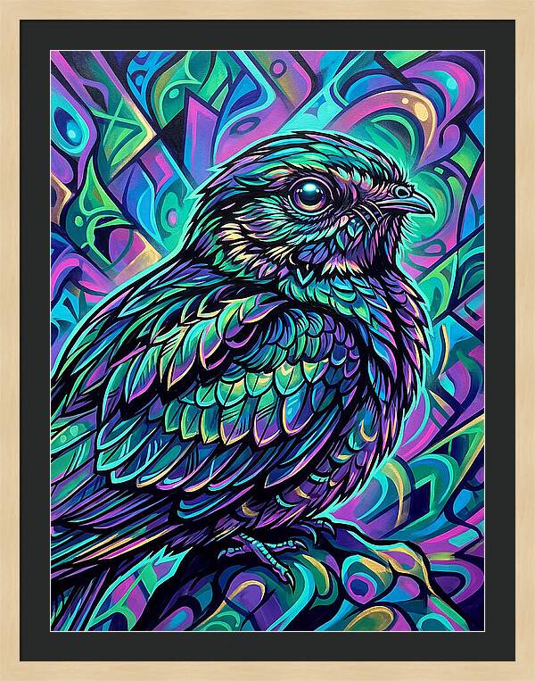 Nightjar In Vibrant Colors