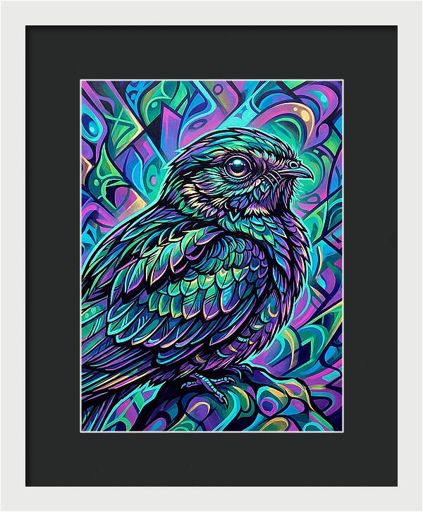 Nightjar In Vibrant Colors