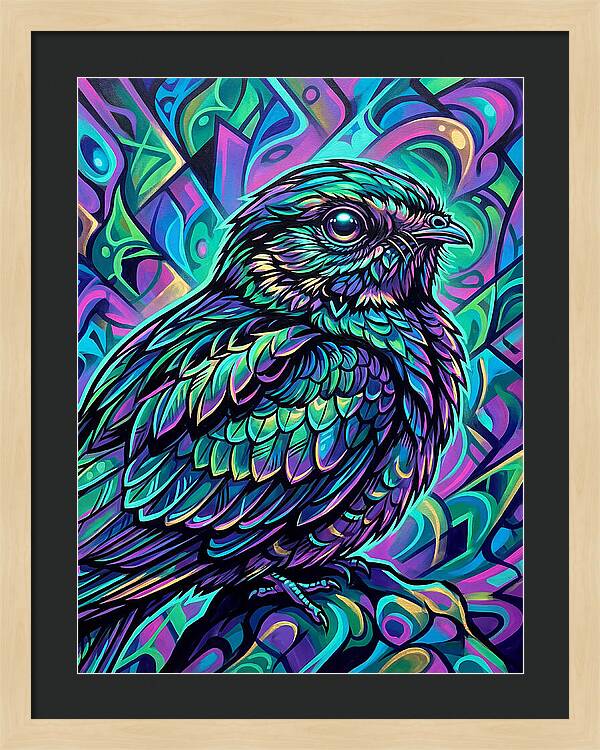 Nightjar In Vibrant Colors