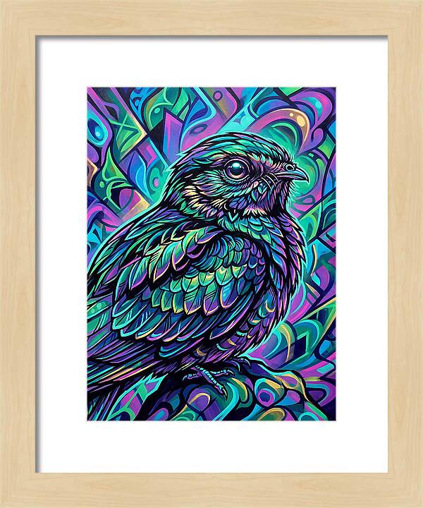 Nightjar In Vibrant Colors