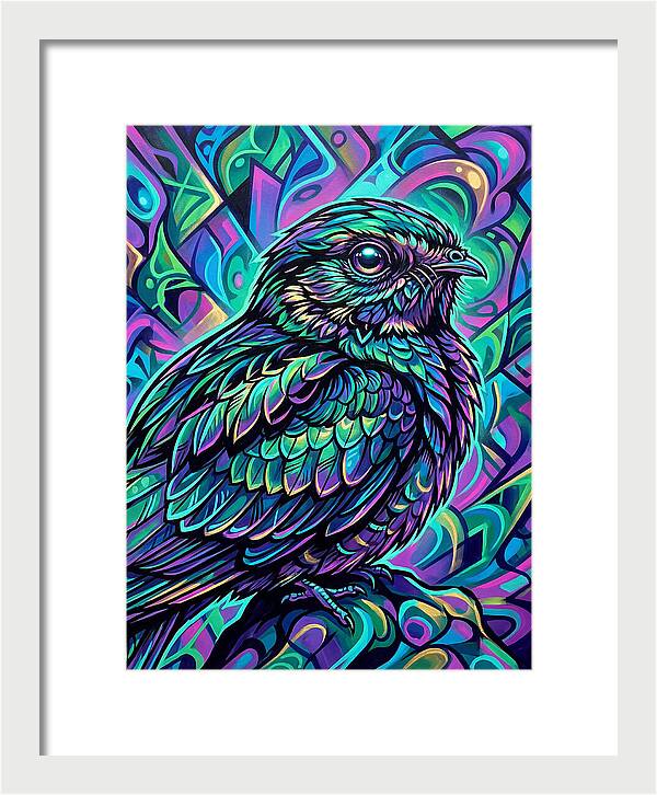 Nightjar In Vibrant Colors