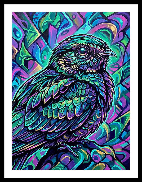 Nightjar In Vibrant Colors