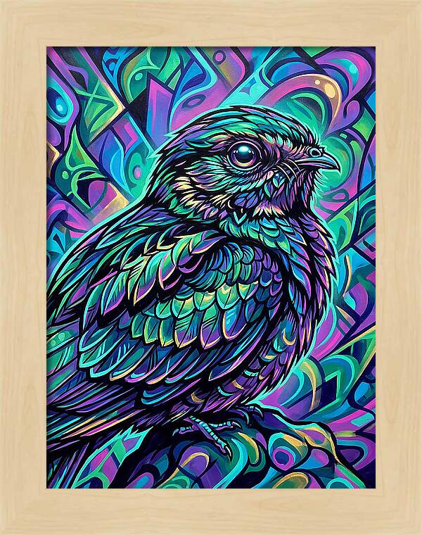 Nightjar In Vibrant Colors
