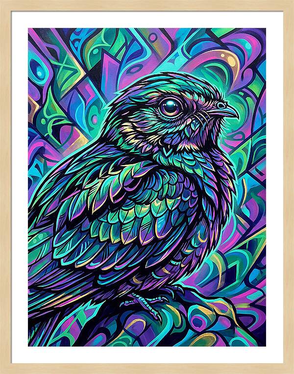 Nightjar In Vibrant Colors