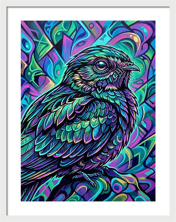 Nightjar In Vibrant Colors