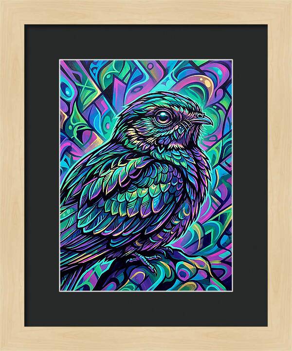 Nightjar In Vibrant Colors
