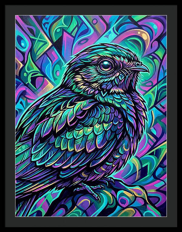 Nightjar In Vibrant Colors