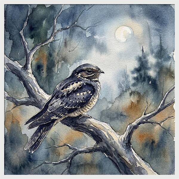 Nightjar Under The Moonlight