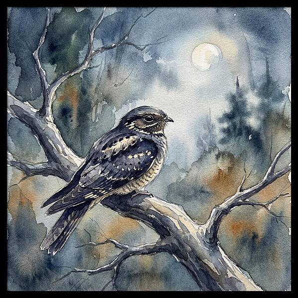 Nightjar Under The Moonlight