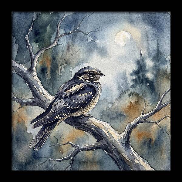 Nightjar Under The Moonlight
