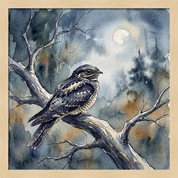 Nightjar Under The Moonlight
