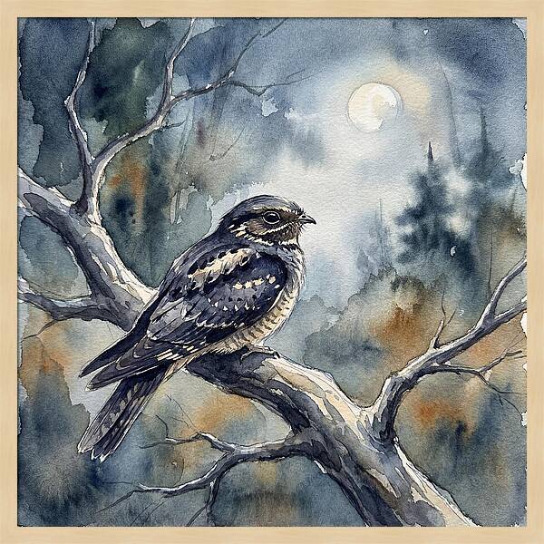 Nightjar Under The Moonlight
