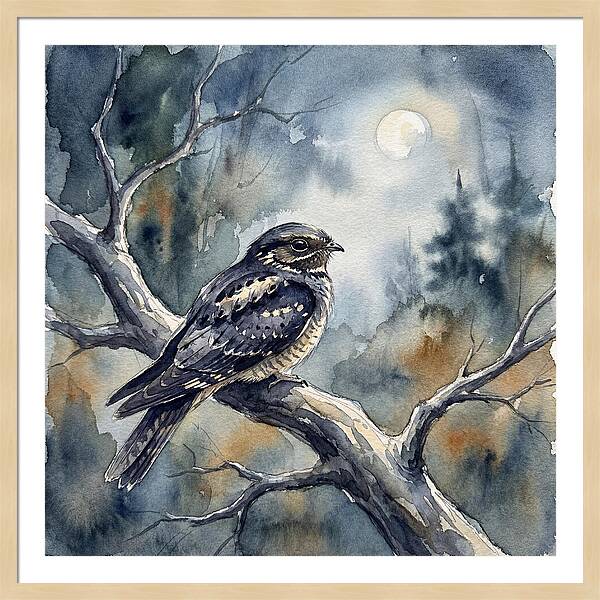 Nightjar Under The Moonlight