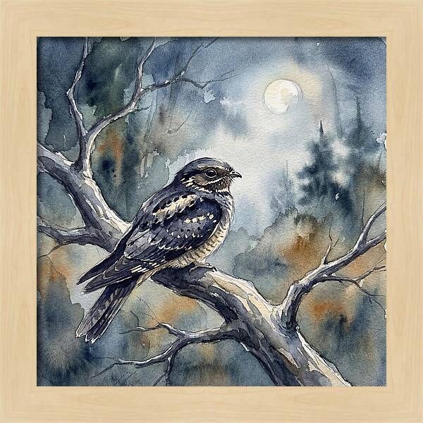 Nightjar Under The Moonlight