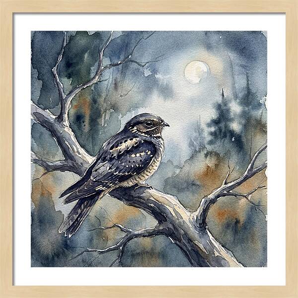 Nightjar Under The Moonlight