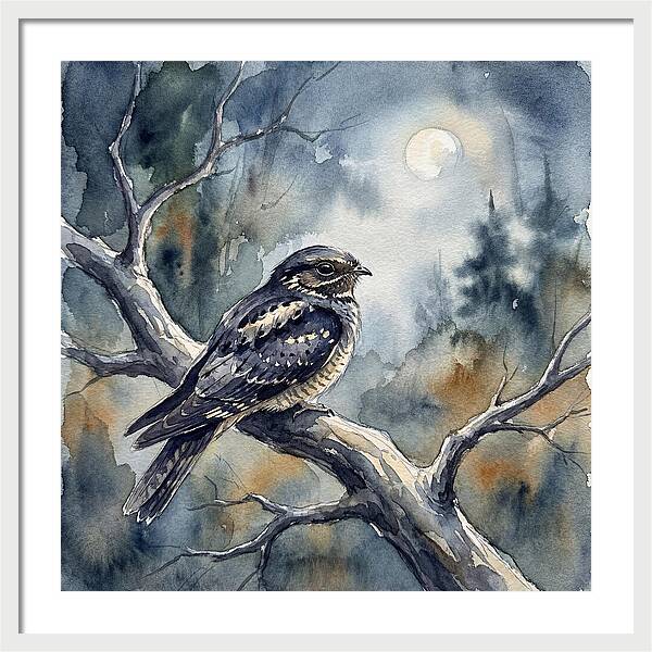 Nightjar Under The Moonlight