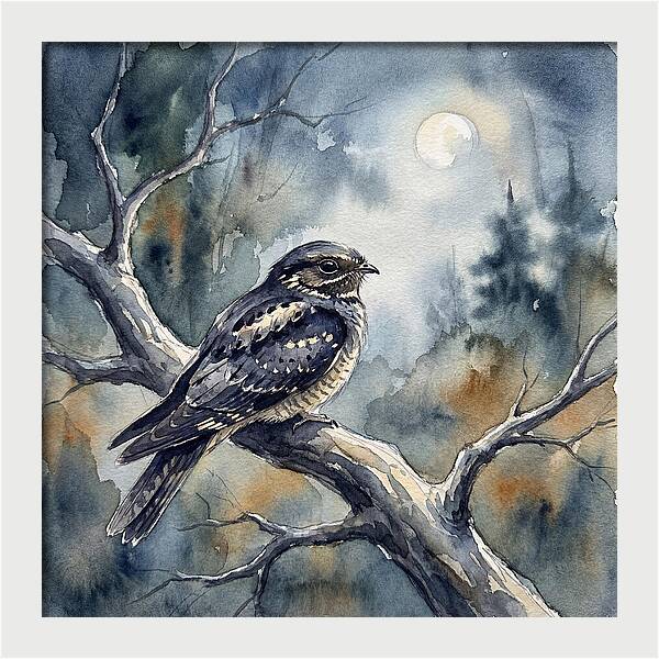 Nightjar Under The Moonlight