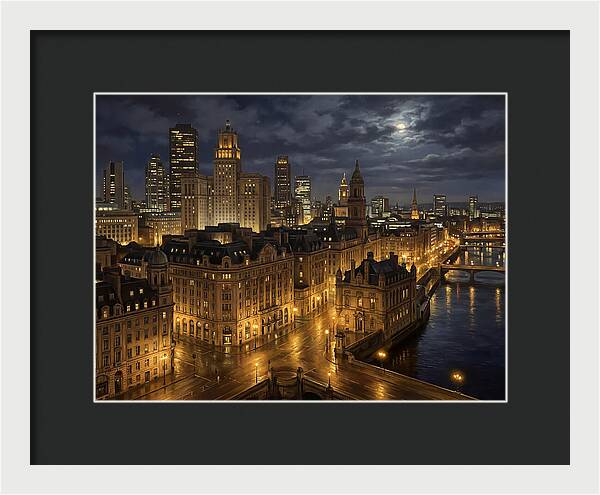 Nighttime Cityscape Serenity