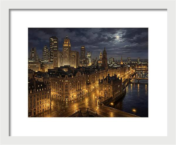 Nighttime Cityscape Serenity