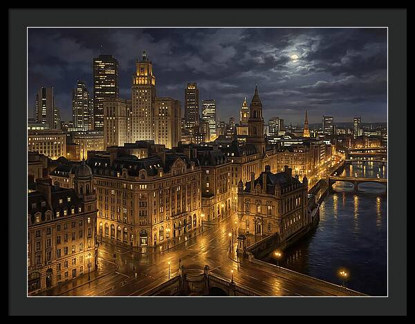 Nighttime Cityscape Serenity