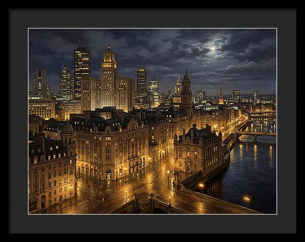 Nighttime Cityscape Serenity