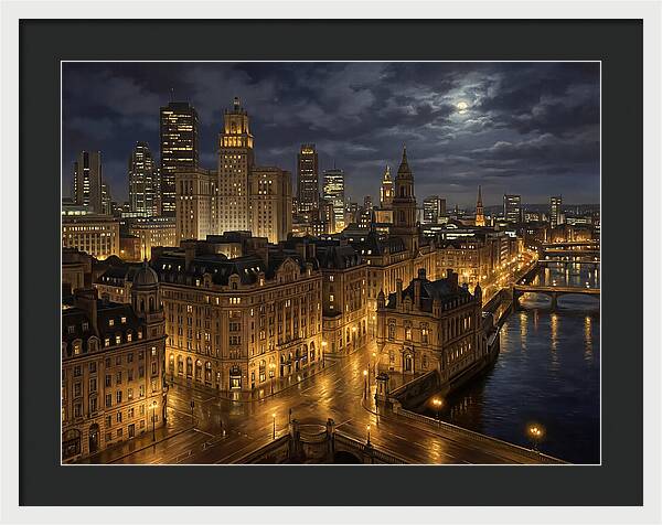 Nighttime Cityscape Serenity