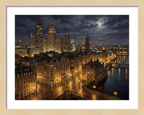 Nighttime Cityscape Serenity