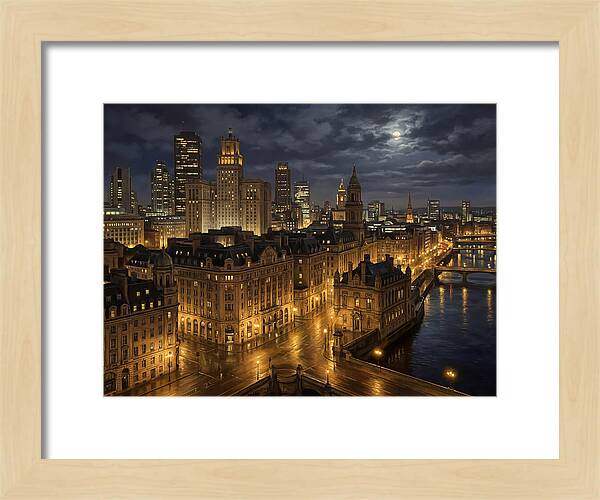 Nighttime Cityscape Serenity