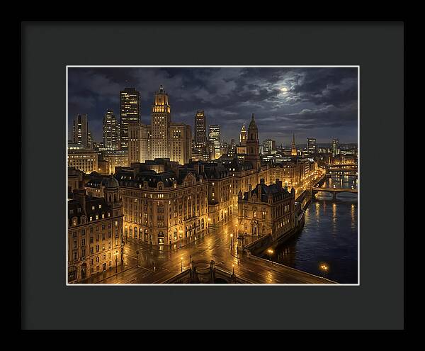 Nighttime Cityscape Serenity