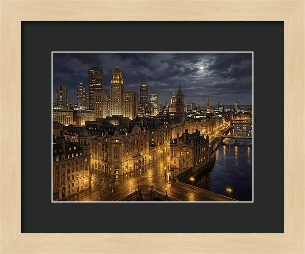 Nighttime Cityscape Serenity