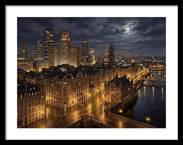 Nighttime Cityscape Serenity