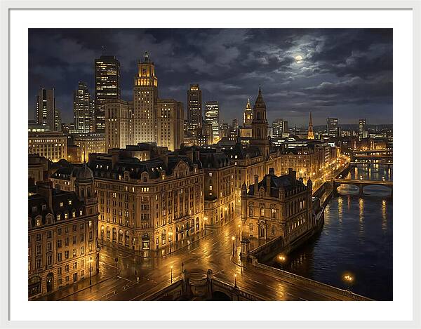 Nighttime Cityscape Serenity