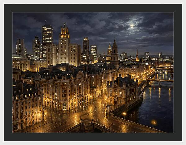 Nighttime Cityscape Serenity