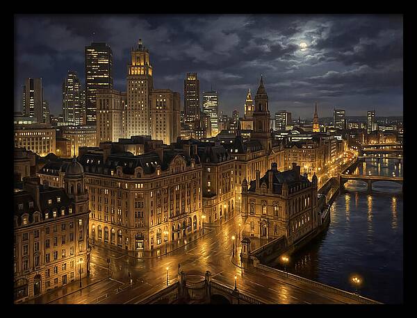 Nighttime Cityscape Serenity