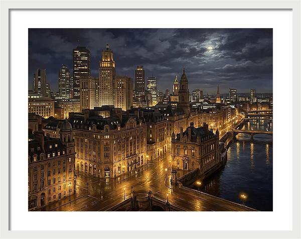 Nighttime Cityscape Serenity