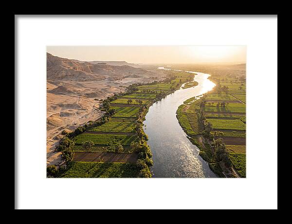 Nile Valley Serenity At Golden Hour