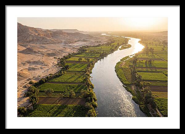 Nile Valley Serenity At Golden Hour