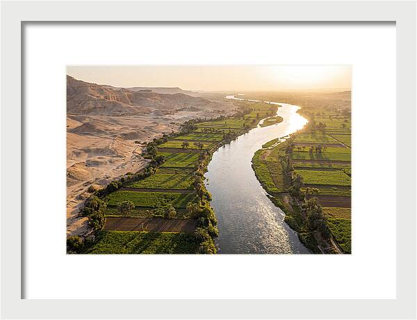 Nile Valley Serenity At Golden Hour