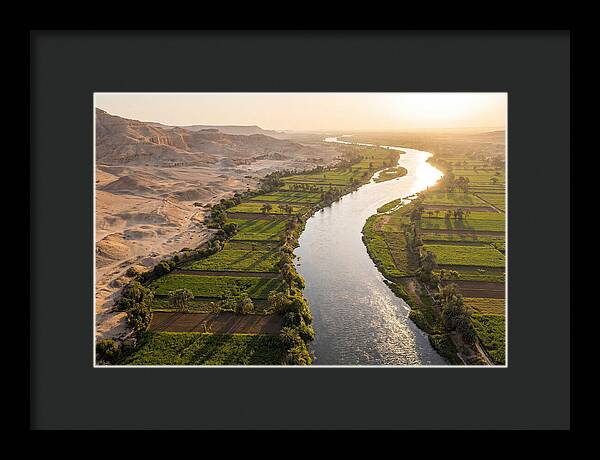 Nile Valley Serenity At Golden Hour