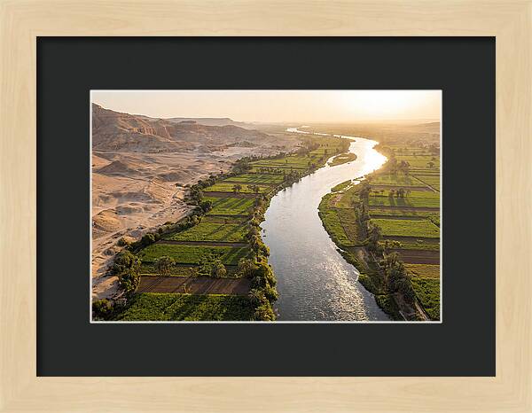 Nile Valley Serenity At Golden Hour