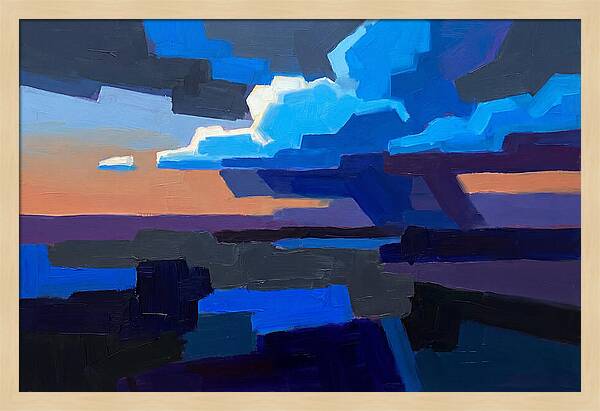 Noctilucent Clouds In Electric Blue