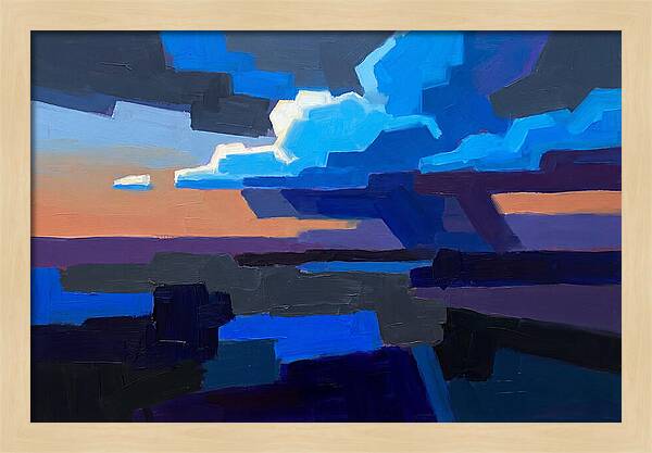 Noctilucent Clouds In Electric Blue