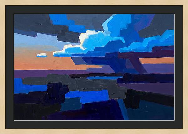 Noctilucent Clouds In Electric Blue