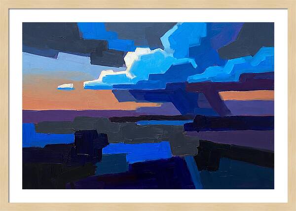 Noctilucent Clouds In Electric Blue