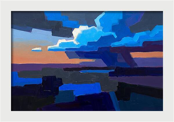 Noctilucent Clouds In Electric Blue