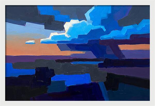 Noctilucent Clouds In Electric Blue