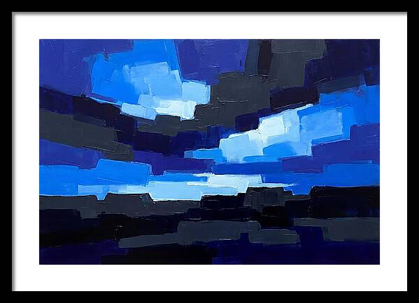Noctilucent Clouds Over Electric Blue